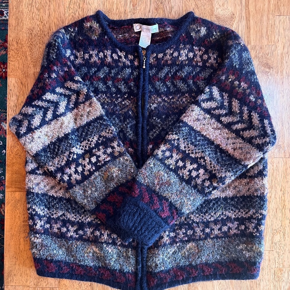 Dressbarn Multicolor Knit Cardigan
